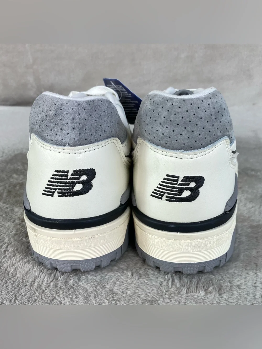 New Balance 550 Sea Salt Grey Leather Mens Size 13 Basketball Shoes BB550LEM NEW